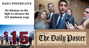 SAVE THE DATE: Minimum Wage Live Chat With Ro Khanna On 3/3