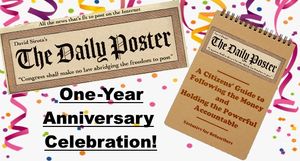 REMINDER: Our Daily Poster Anniversary Celebration Starts At 7pm TONIGHT